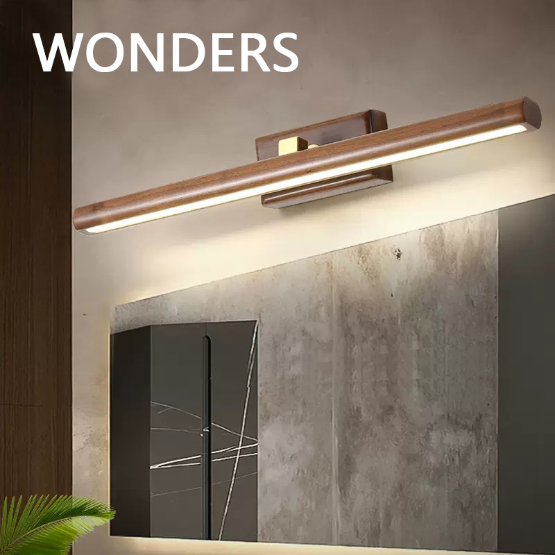 Smart Home Retrofit - Moderne Houten Kaptafel Wandlamp Acryl Lampenkap