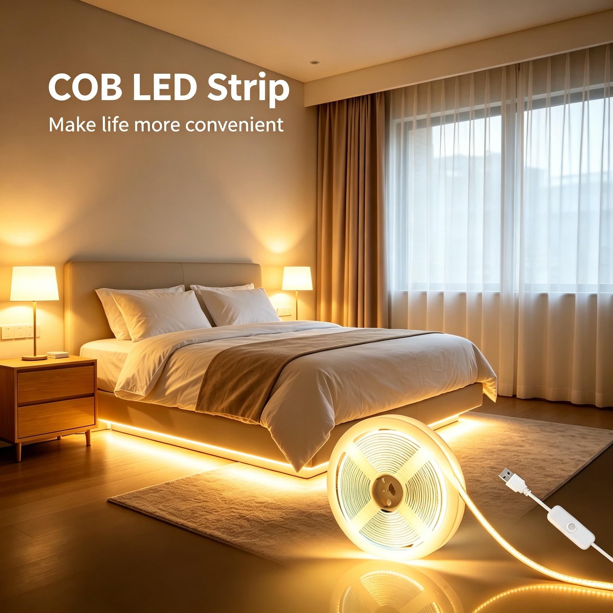 Smart Home Retrofit - Flexibele LED-lichtstrip met een 5V USB-aansluiting.