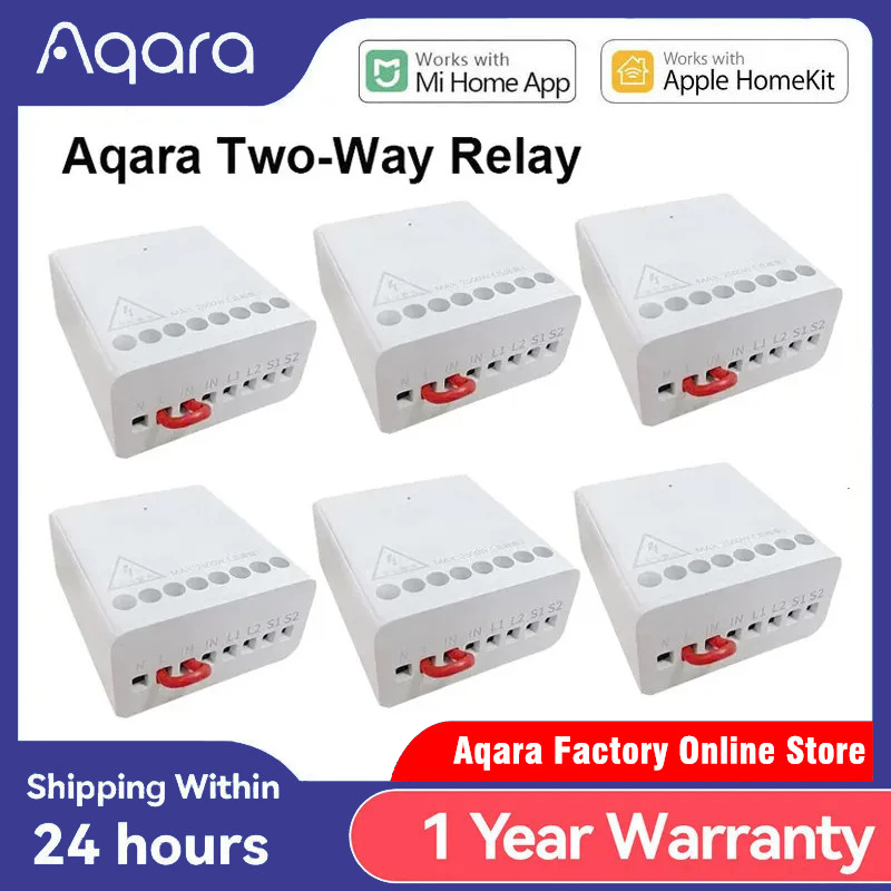 Smart Home Zestaw - Originele Aqara Smart tweewegbesturingsmodule relaisschakelaarcontroller Zigbee