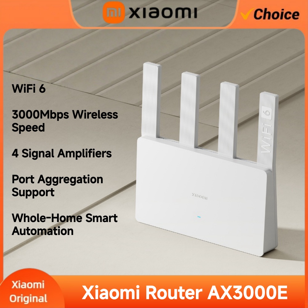 Smart Home Zestaw - Xiaomi AX3000E WiFi 6 Router 3000Mbps