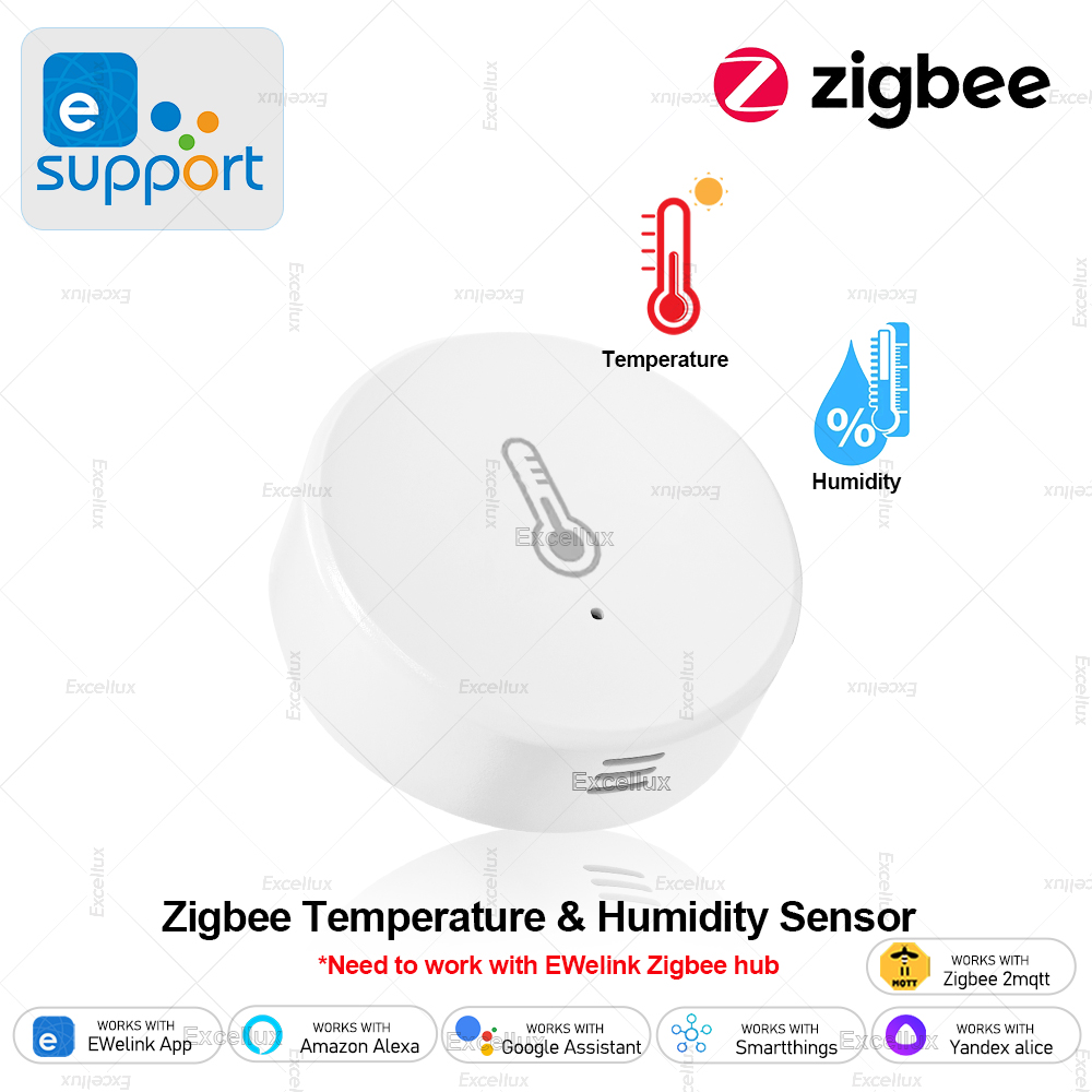 Smart Home News - EWelink Smart Zigbee temperatuur-vochtigheidssensor App-bediening Binnenthermometer
