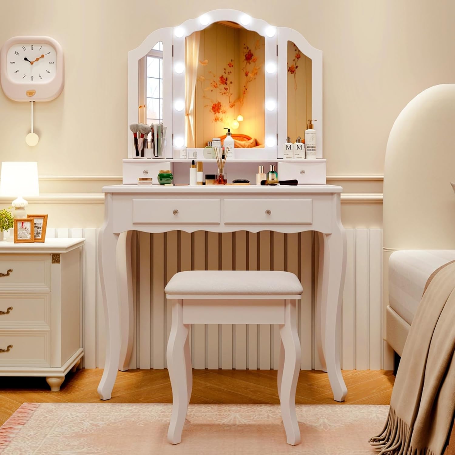 Smart Home Retrofit - Kaptafel met verlichting - Make-up kaptafel