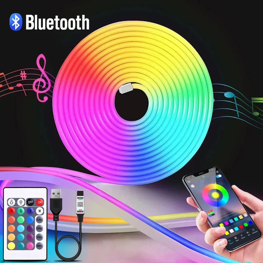 Smart Home Room - 1-5m RGB LED Neon Strip Licht