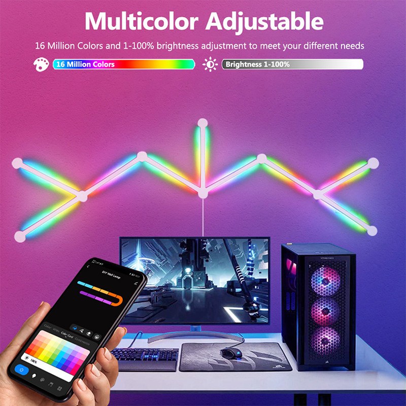 Slimme RGB-wandlamp, Bluetooth - Smart Home Room recensie en prijs
