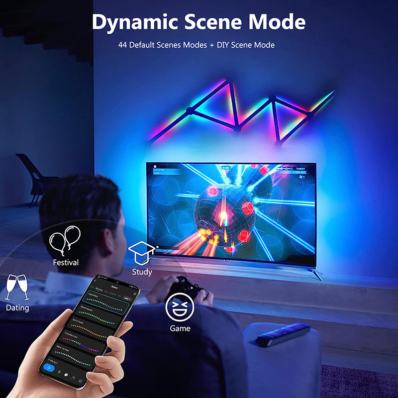 Slimme RGB-wandlamp, Bluetooth - Smart Home Room recensie en prijs