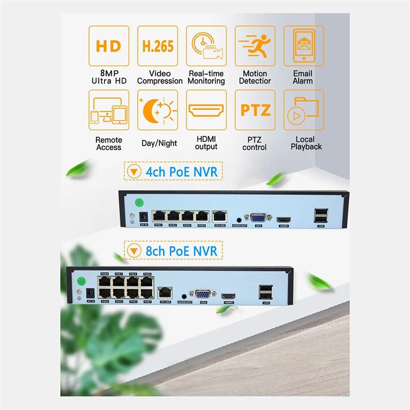 B68C Xmeye 4K 8CH POE NVR 8-ka - Security Ip Camera recensie en prijs