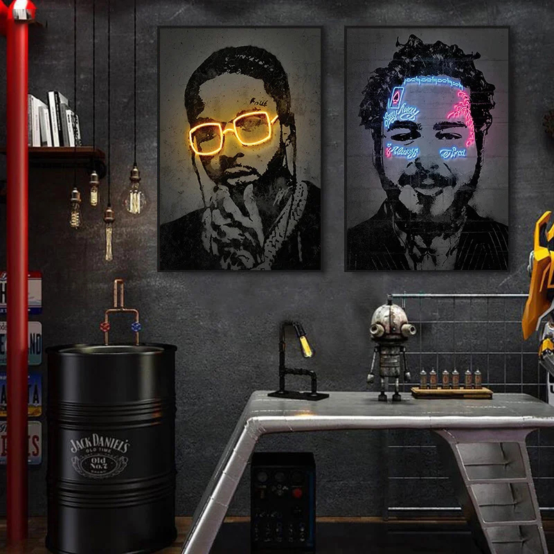 Abstracte Neon Rapper Ster Pos - Smart Home Room recensie en prijs
